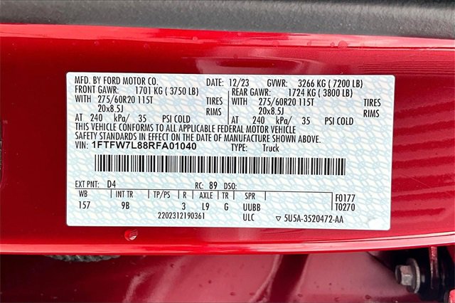 Certified 2024 Ford F150 Platinum image 33