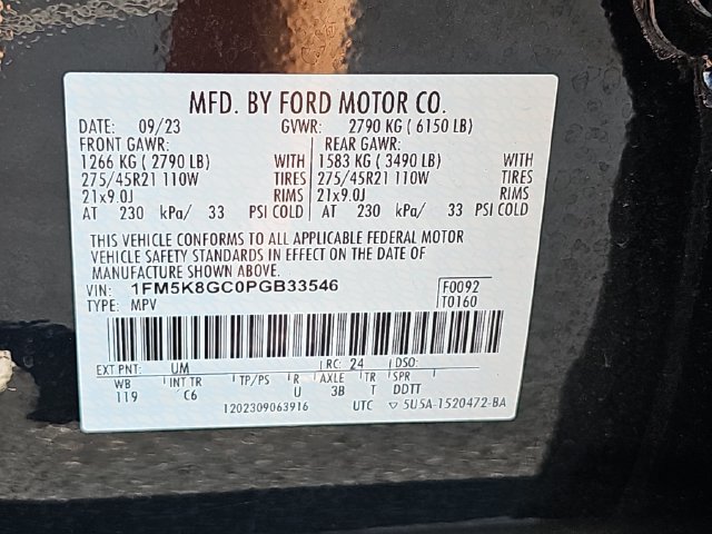 Certified 2023 Ford Explorer ST w/ Equipment Group 401A AWD/4WD image 38