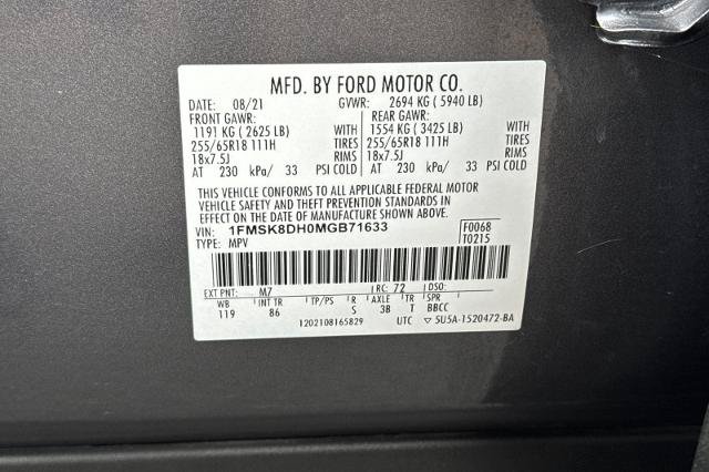 Certified 2021 Ford Explorer XLT AWD/4WD image 39