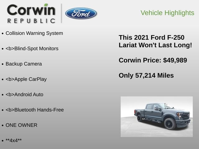 Certified 2021 Ford F250 Lariat image 6