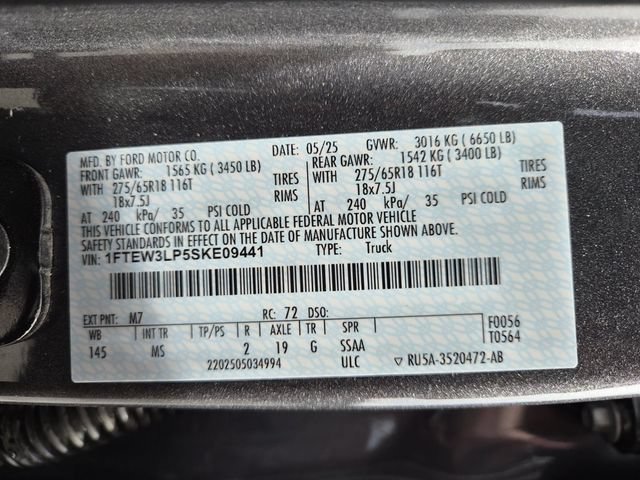 Certified 2025 Ford F150 XLT w/ Equipment Group 301A Standard AWD/4WD image 25