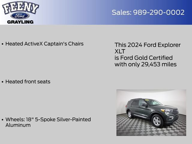 Certified 2024 Ford Explorer XLT w/ Equipment Group 202A AWD/4WD image 20