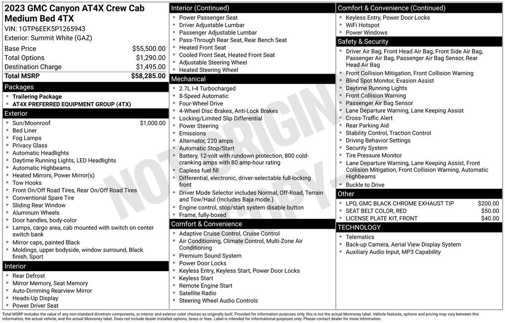 Used 2023 GMC Canyon AT4X AWD/4WD image 26