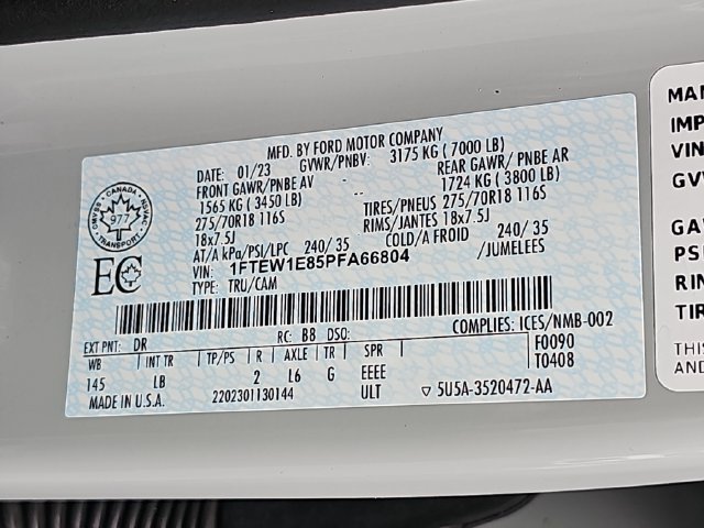 Certified 2023 Ford F150 Tremor AWD/4WD image 38