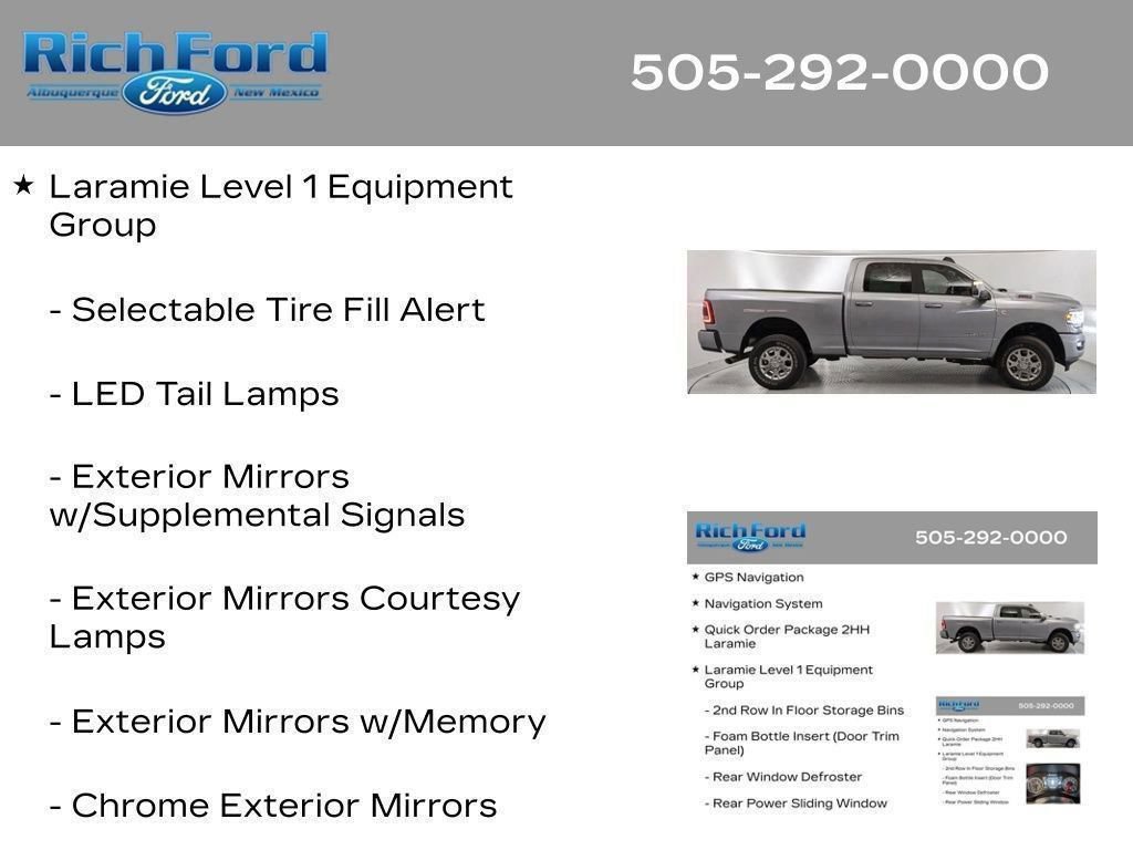 Used 2024 RAM 2500 Laramie w/ Safety Group AWD/4WD image 89