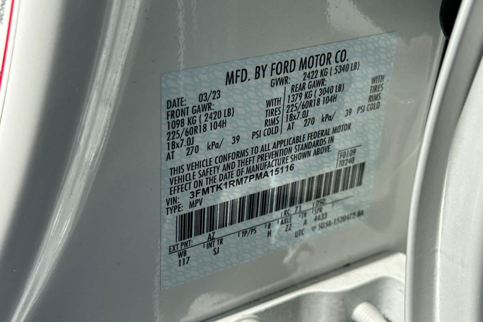 Certified 2023 Ford Mustang Mach-E Select RWD image 29