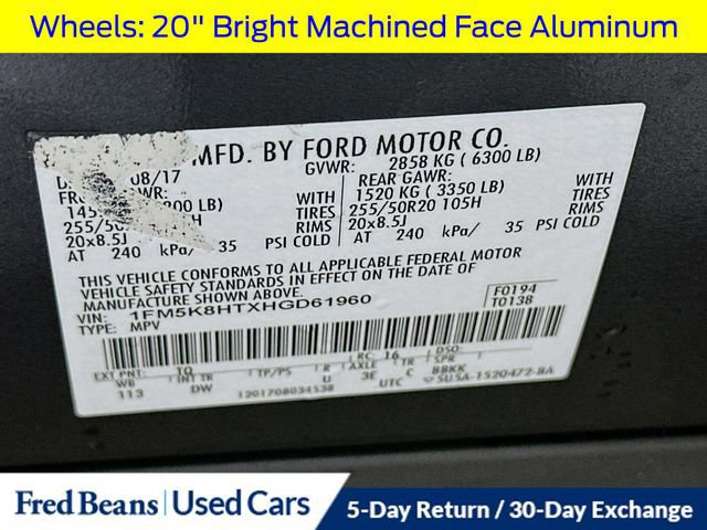 Certified 2017 Ford Explorer Platinum image 40