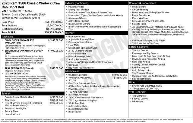 Used 2020 RAM 1500 Classic Warlock AWD/4WD image 36
