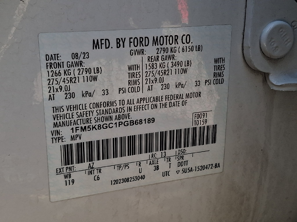 Certified 2023 Ford Explorer ST w/ Equipment Group 401A AWD/4WD image 29