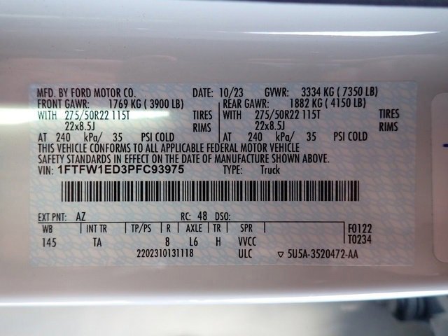 Certified 2023 Ford F150 Limited image 13