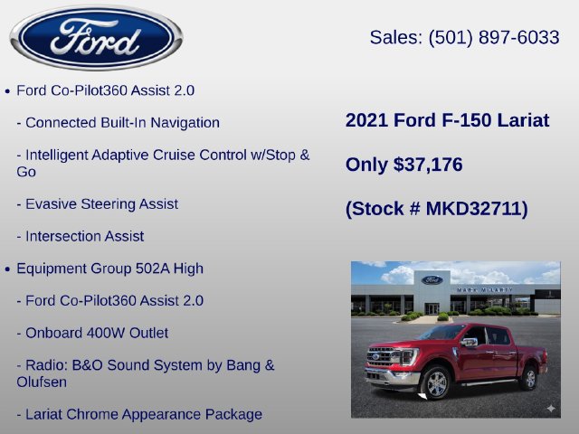 Certified 2021 Ford F150 Lariat w/ Equipment Group 502A High AWD/4WD image 6