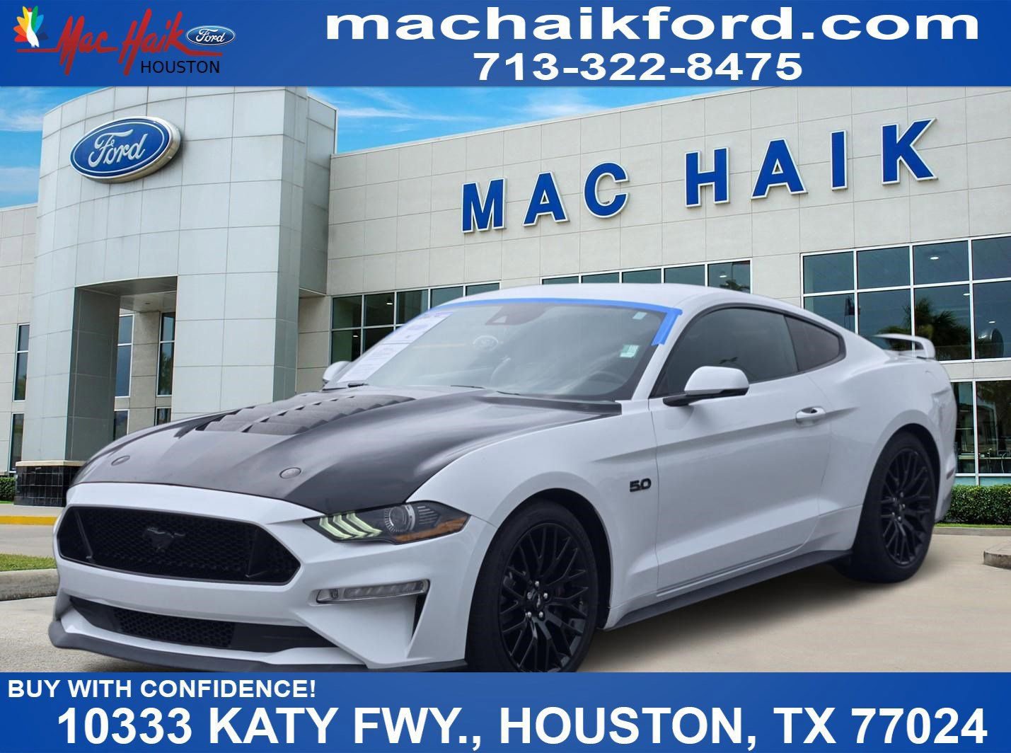 Certified 2021 Ford Mustang GT Premium w/ GT Performance Package RWD image 1