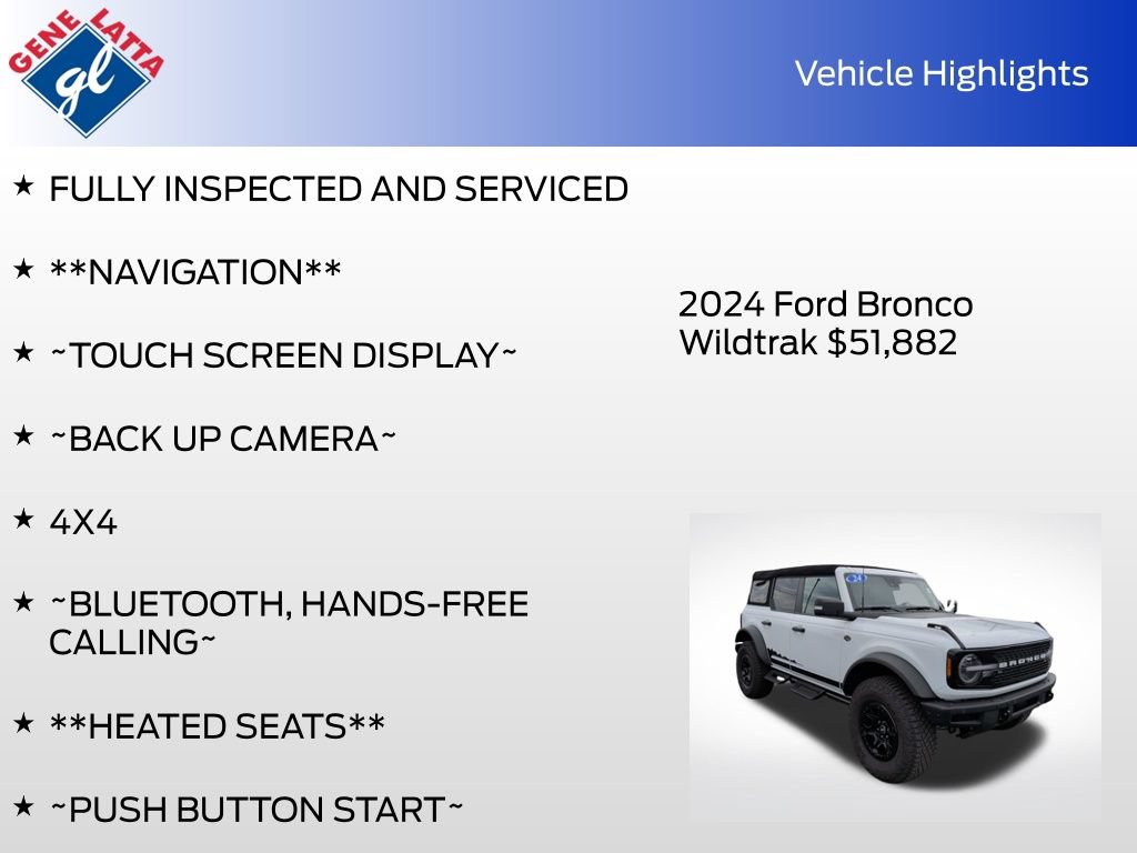 Certified 2024 Ford Bronco Wildtrak AWD/4WD image 34