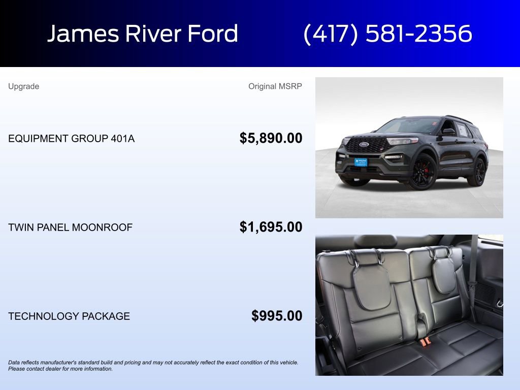 Certified 2024 Ford Explorer ST w/ Equipment Group 401A image 5