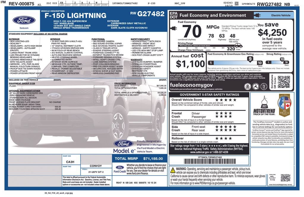 Certified 2024 Ford F150 Lightning Flash AWD/4WD image 26