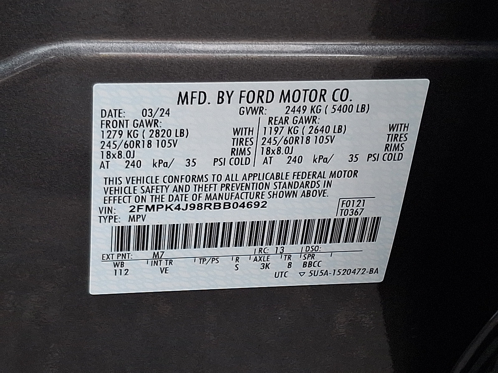 Certified 2024 Ford Edge SEL w/ Convenience Package AWD/4WD image 27