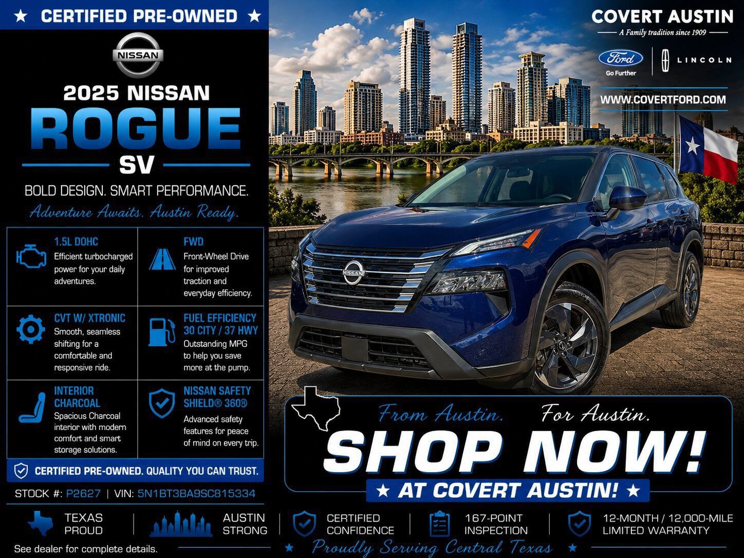 Used 2025 Nissan Rogue SV FWD image 1