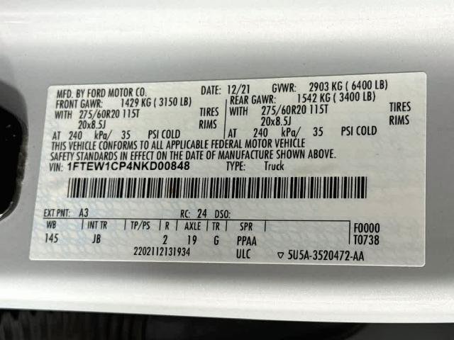 Certified 2022 Ford F150 XL w/ STX Appearance Package RWD image 23