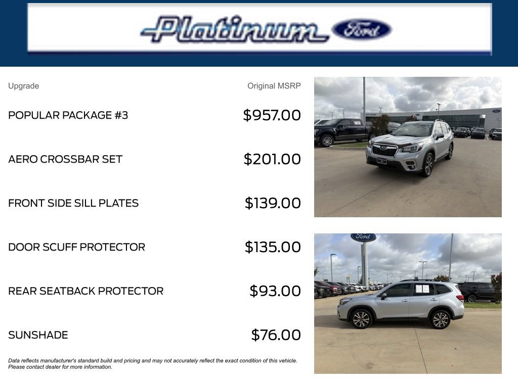 Used 2020 Subaru Forester Limited w/ Popular Package #3 AWD/4WD image 11