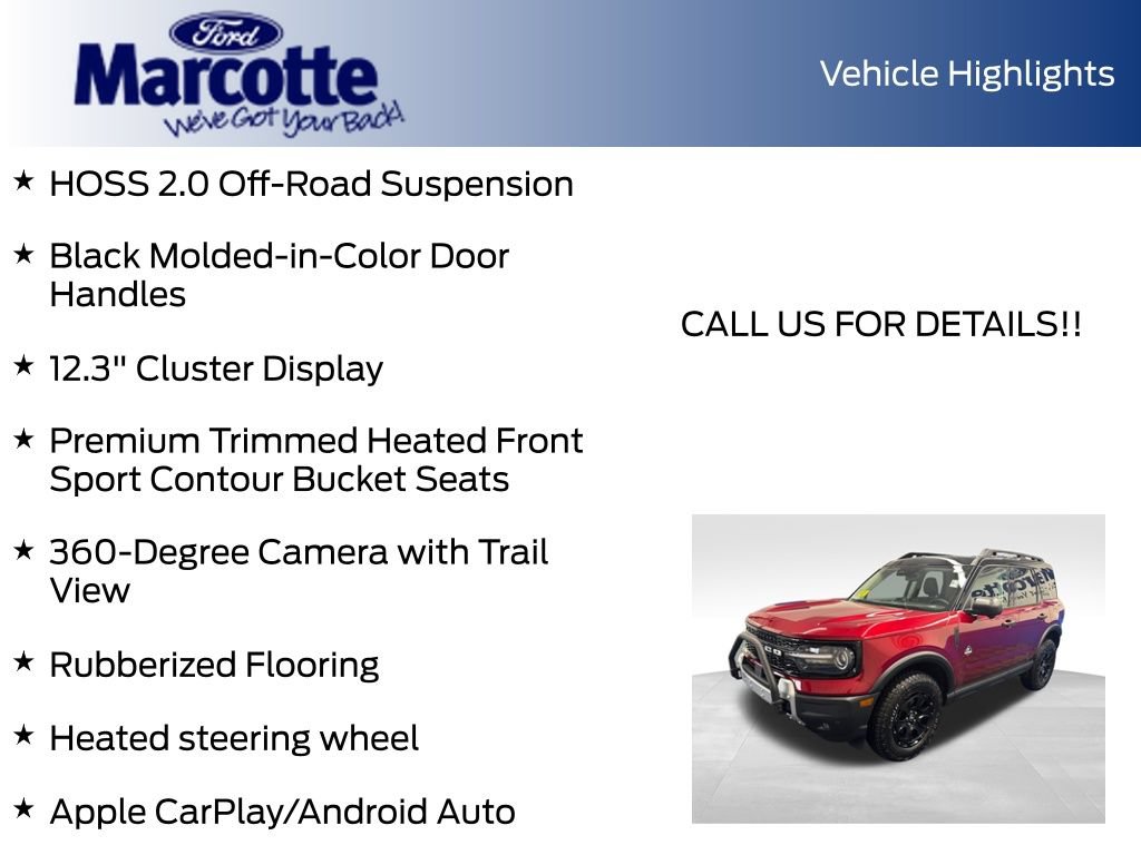 Certified 2026 Ford Bronco Sport Outer Banks w/ Sasquatch Outer Banks Package AWD/4WD image 38