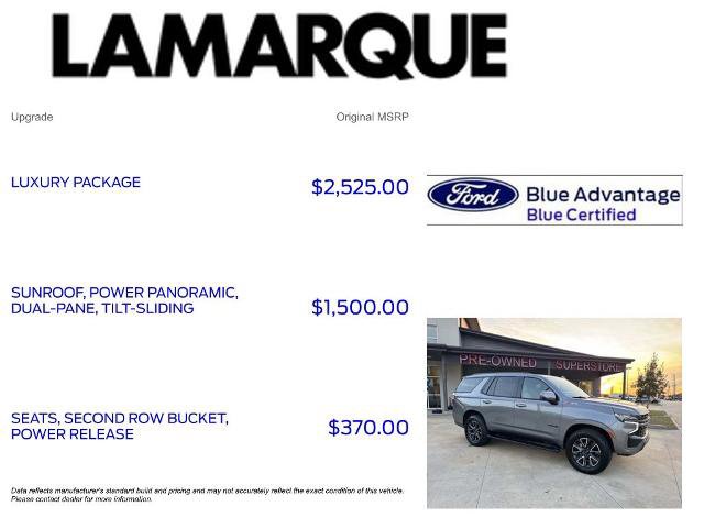 Used 2022 Chevrolet Tahoe Z71 w/ Luxury Package AWD/4WD image 10
