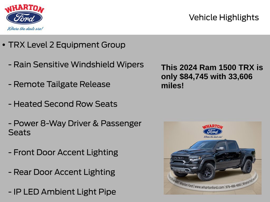 Used 2024 RAM 1500 TRX w/ TRX Level 2 Equipment Group AWD/4WD image 16