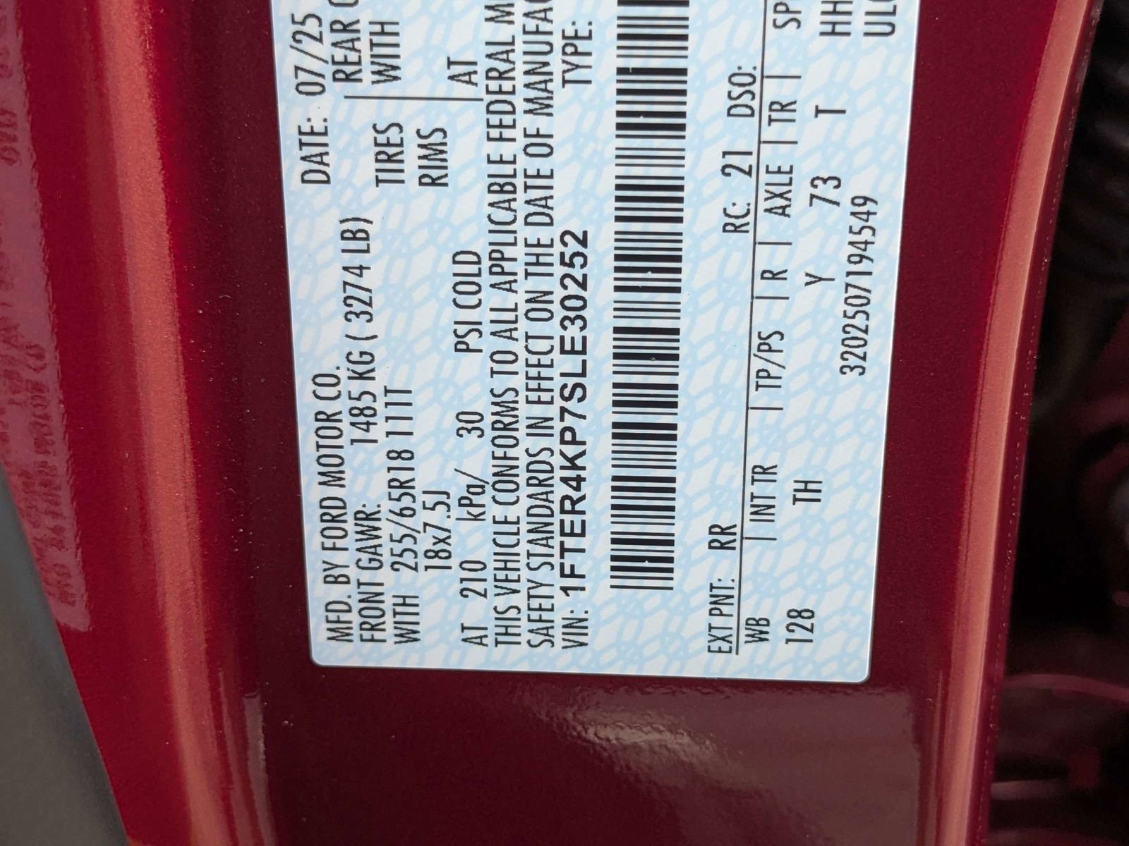 Certified 2025 Ford Ranger Lariat w/ FX4 Off-Road Package image 20