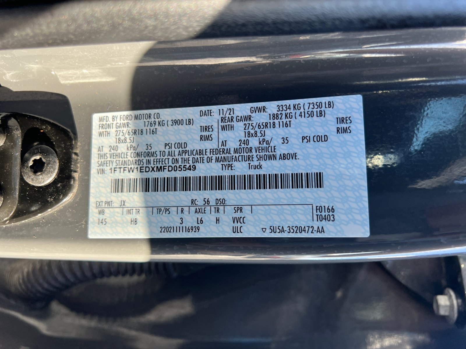 Certified 2021 Ford F150 Lariat w/ Max Trailer Tow Package AWD/4WD image 34