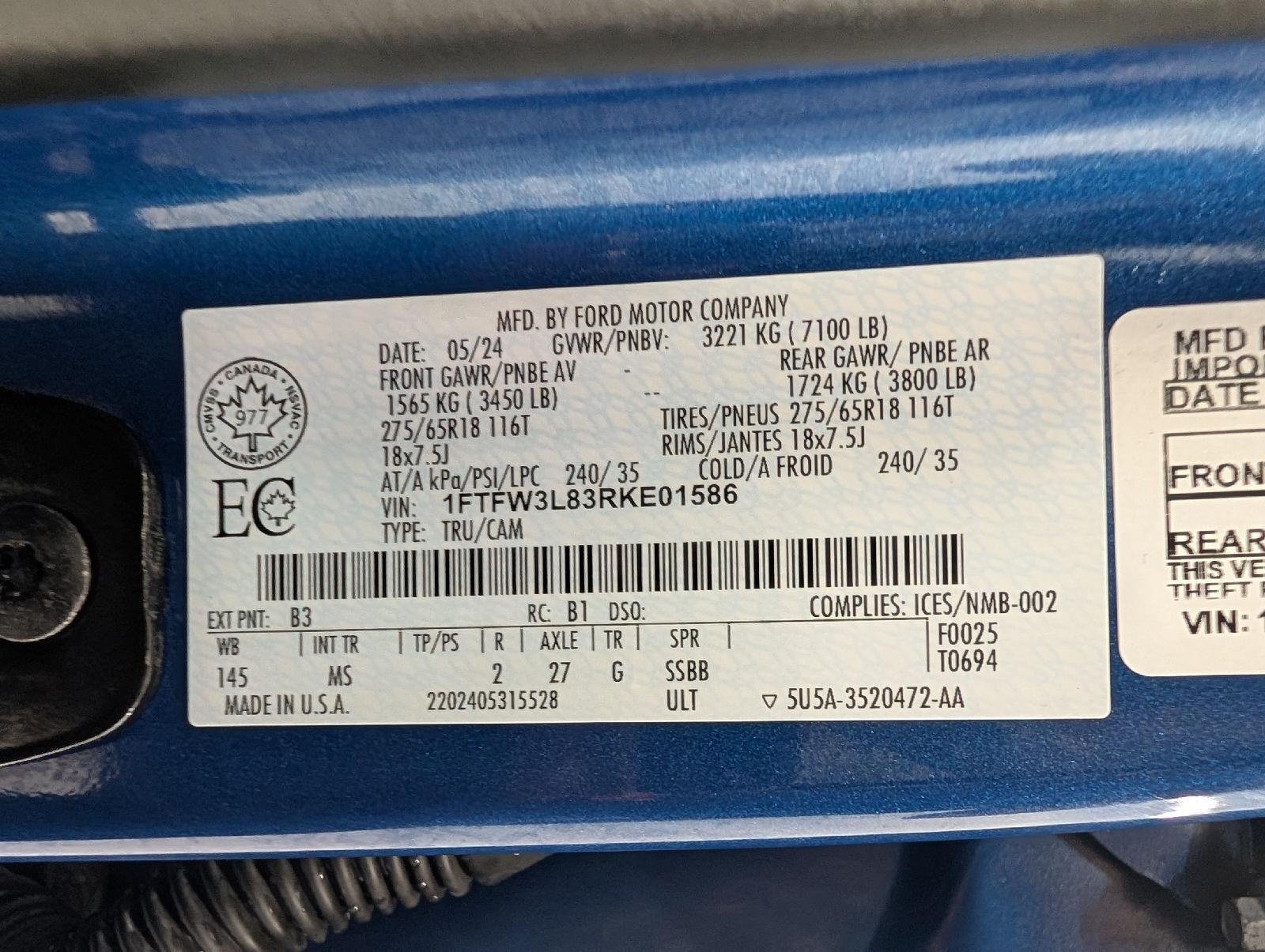 Certified 2024 Ford F150 XLT AWD/4WD image 28
