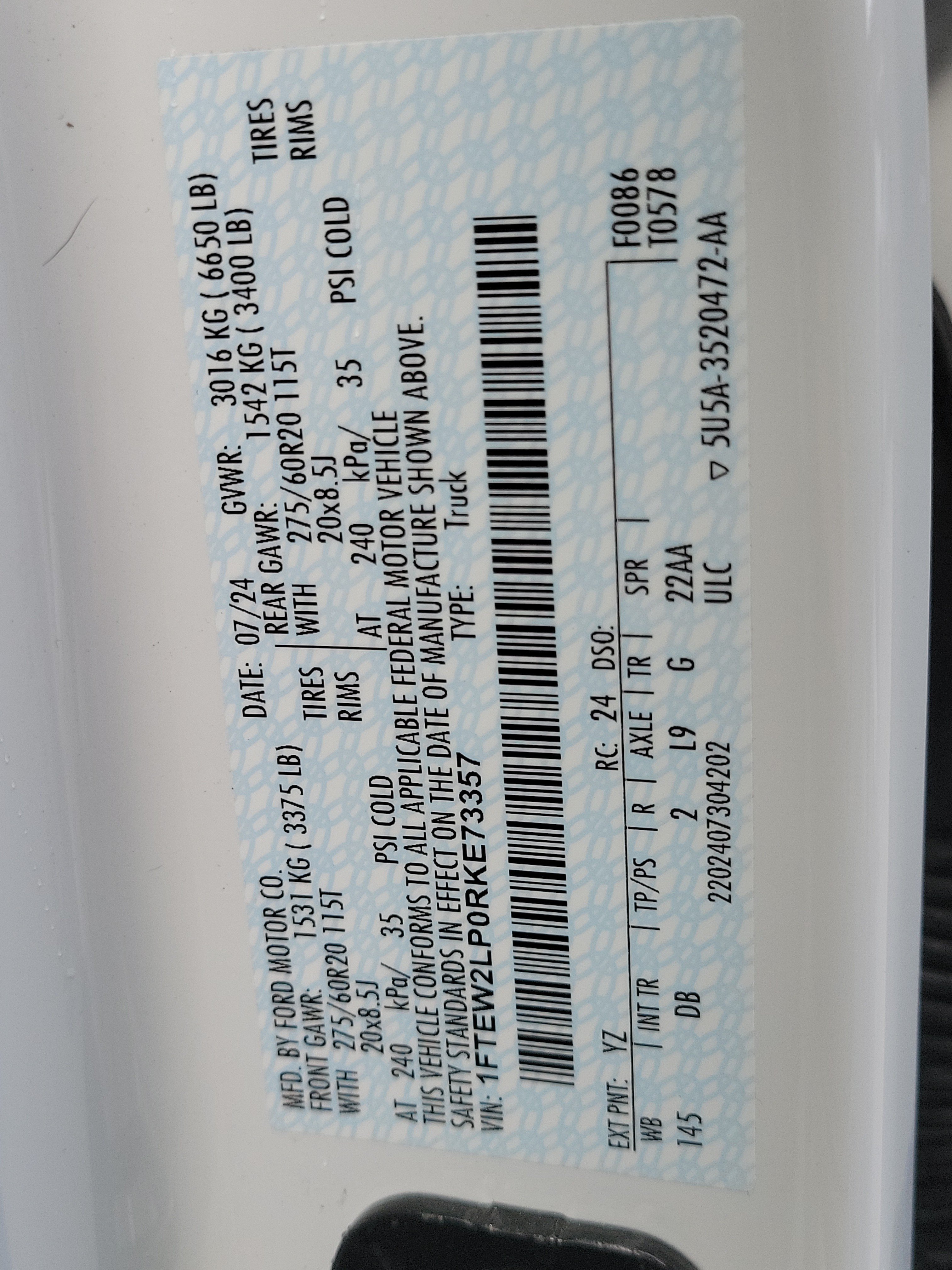Certified 2024 Ford F150 STX AWD/4WD image 30