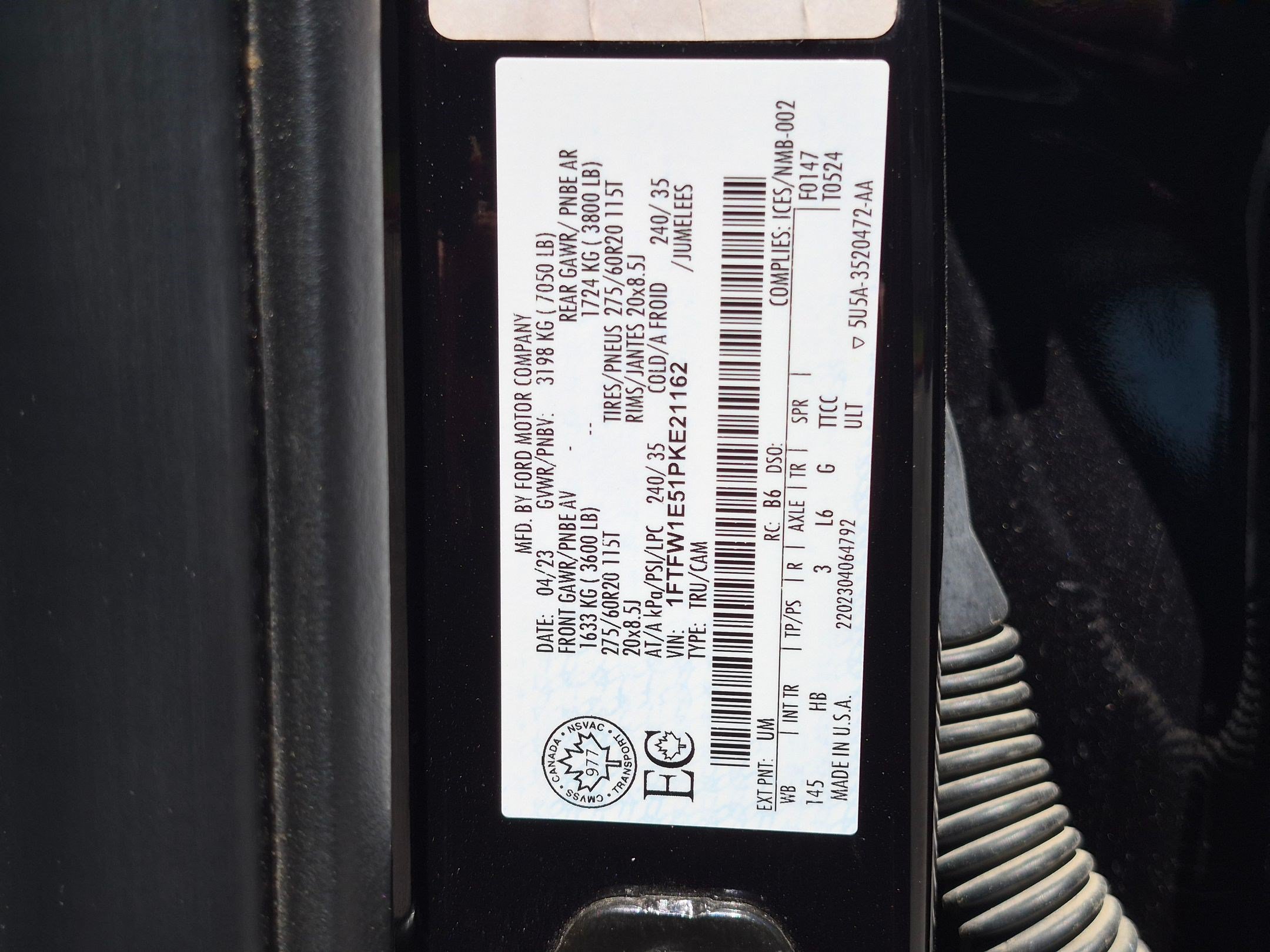 Certified 2023 Ford F150 Lariat w/ Equipment Group 502A High AWD/4WD image 36