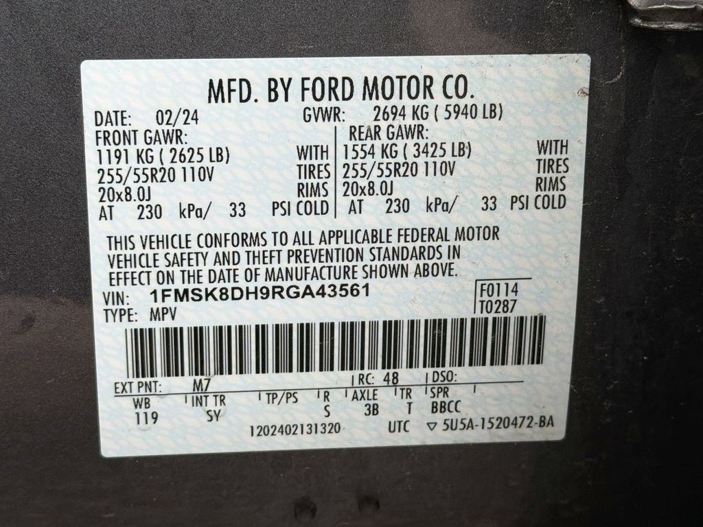 Certified 2024 Ford Explorer XLT w/ Equipment Group 202A AWD/4WD image 35