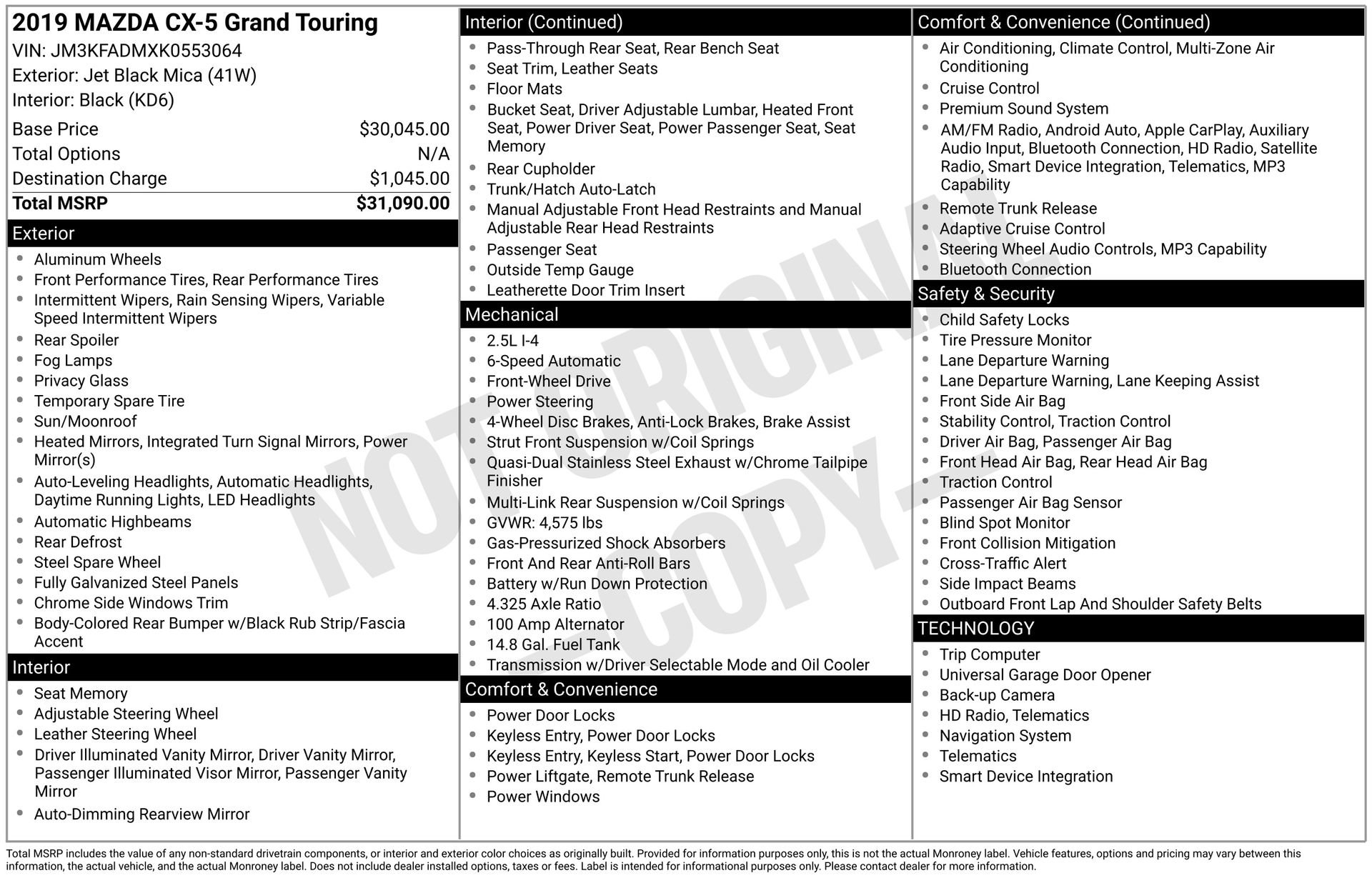 Used 2019 MAZDA CX-5 Grand Touring image 13