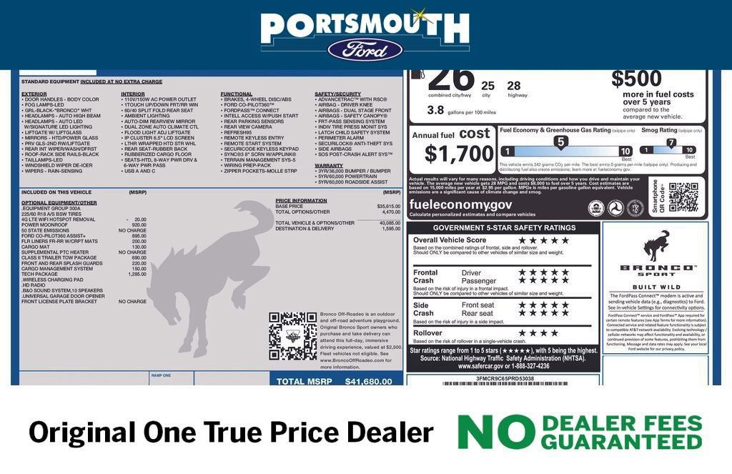 Certified 2023 Ford Bronco Sport Outer Banks w/ Tech Package image 27