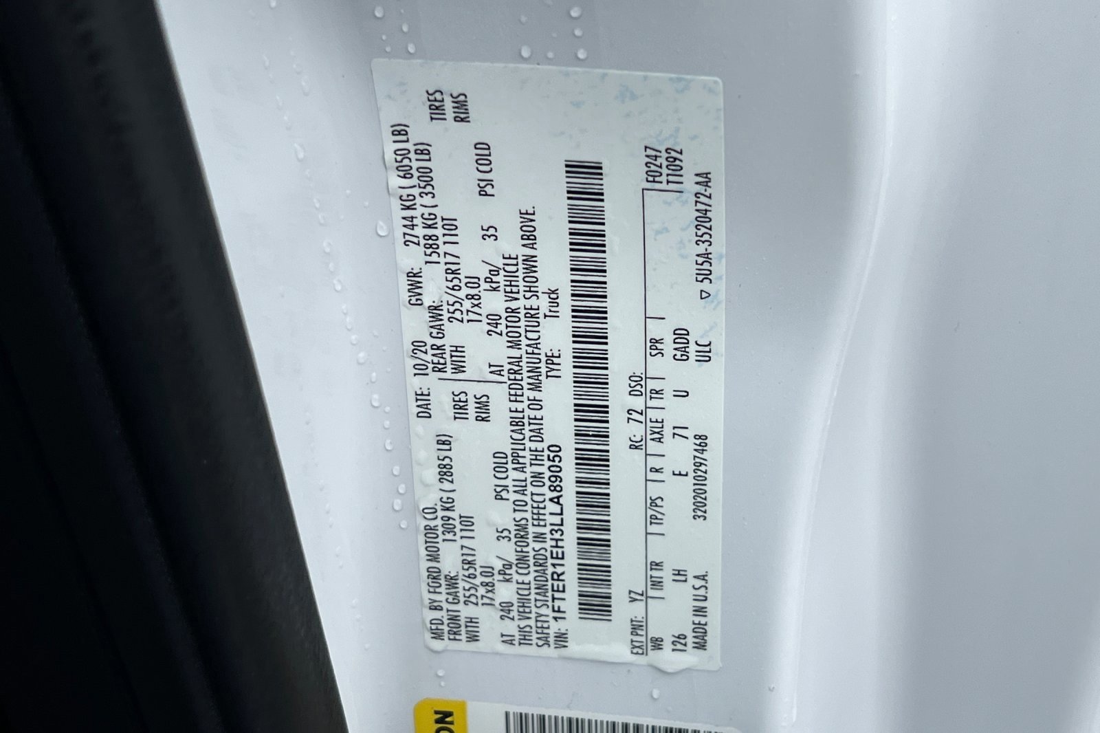 Certified 2020 Ford Ranger XL w/ Equipment Group 101A Mid image 26