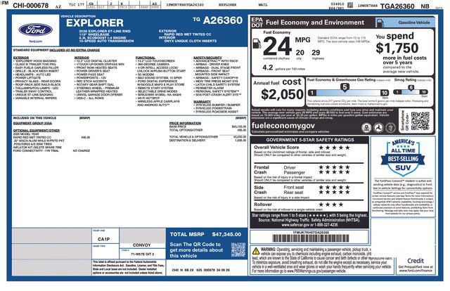 Certified 2026 Ford Explorer ST-Line RWD image 39