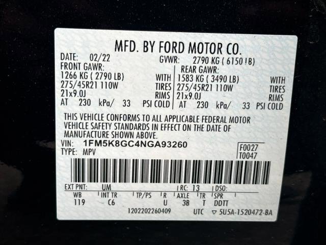 Certified 2022 Ford Explorer ST w/ Equipment Group 401A image 17