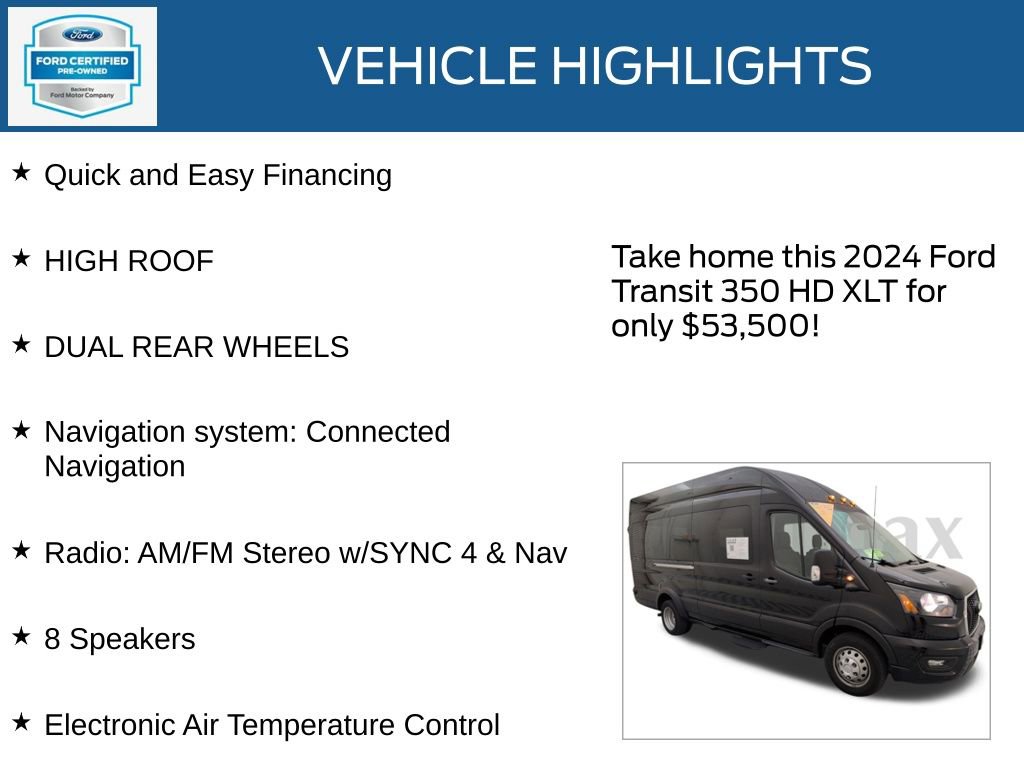 Certified 2024 Ford Transit 350 XLT image 24