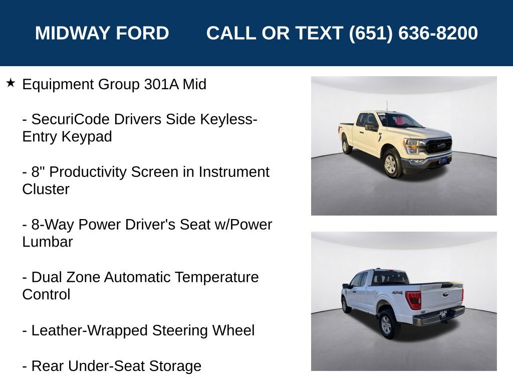 Certified 2021 Ford F150 XLT w/ Equipment Group 301A Mid AWD/4WD image 13