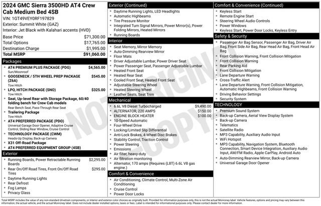 Used 2024 GMC Sierra 3500 AT4 w/ AT4 Premium Plus Package AWD/4WD image 20