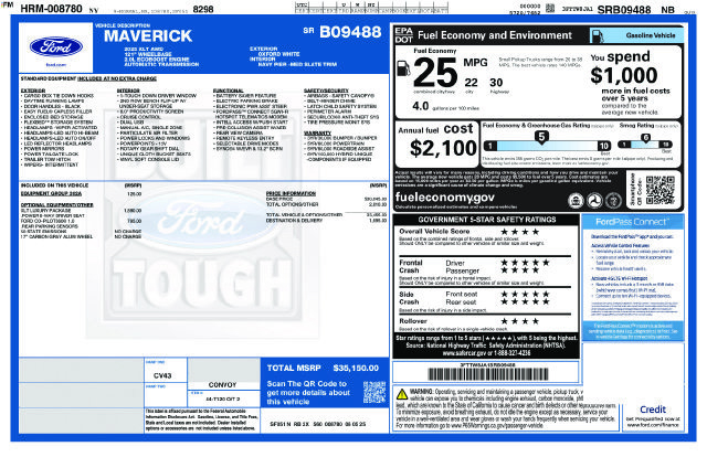 Certified 2025 Ford Maverick XLT w/ XLT Luxury Package AWD/4WD image 5
