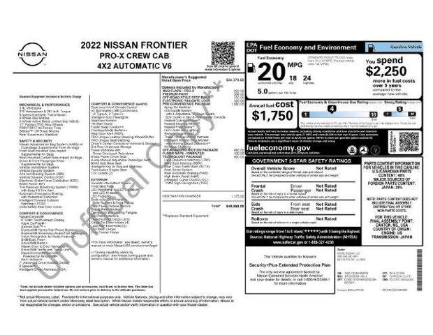 Used 2022 Nissan Frontier Pro-X RWD image 7
