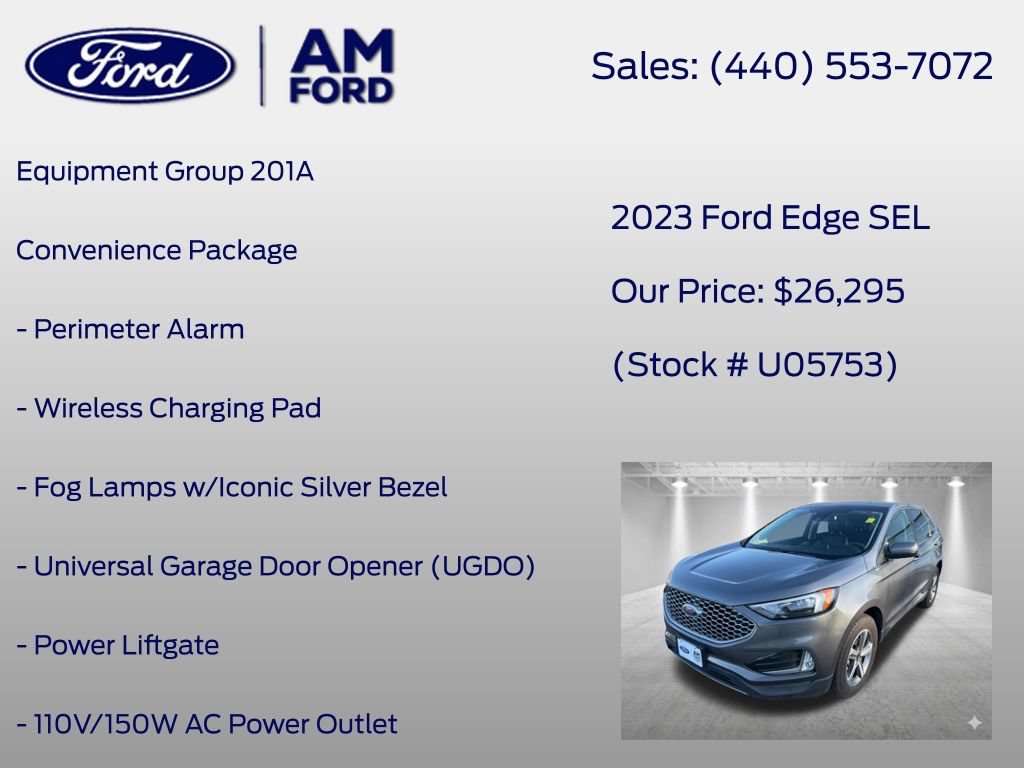 Certified 2023 Ford Edge SEL w/ Convenience Package AWD/4WD image 7