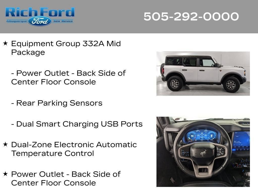 Certified 2025 Ford Bronco Badlands AWD/4WD image 80