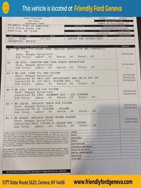 Certified 2023 Ford F150 Lariat w/ Equipment Group 502A High AWD/4WD image 3