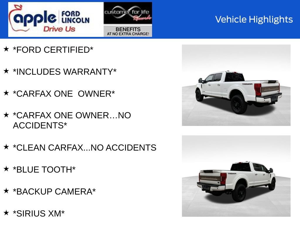 Certified 2022 Ford F350 Platinum w/ Tremor Off-Road Package image 10