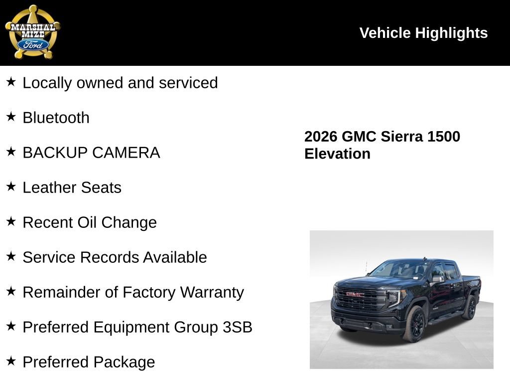 Used 2026 GMC Sierra 1500 Elevation AWD/4WD image 2