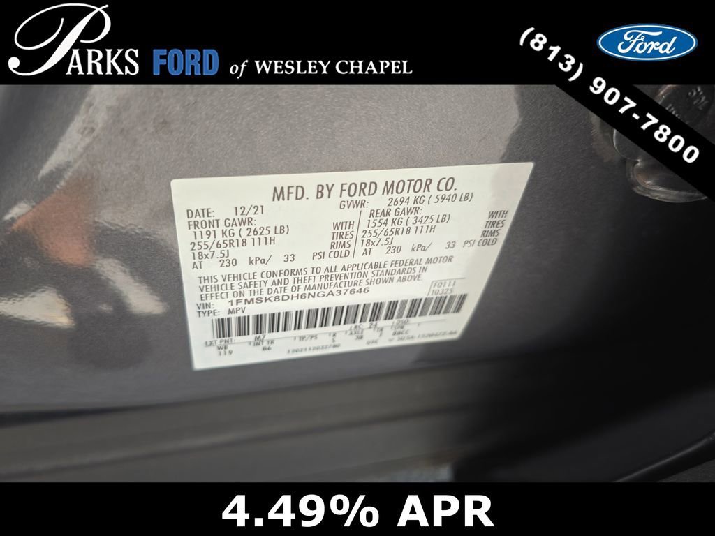 Certified 2022 Ford Explorer XLT image 32