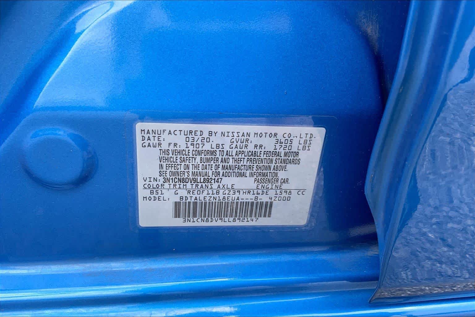 Used 2020 Nissan Versa S FWD image 31