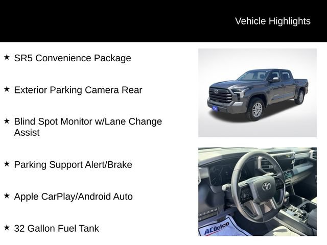 Used 2024 Toyota Tundra SR5 w/ SR5 Convenience Package AWD/4WD image 8